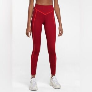 E. Leoty Corset high rise leggings color Merlot size Small